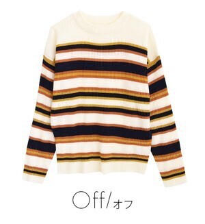 e-zakkamania stores マルチボーダードロッププチハイネック