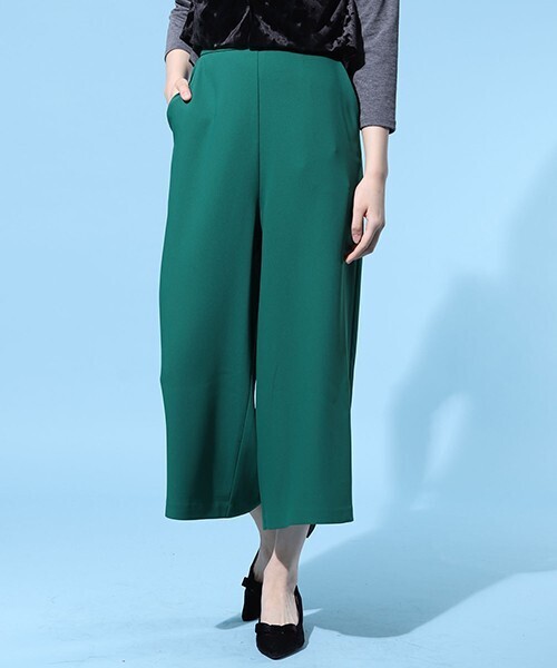 J.FERRY WOMEN サイドジップワイドパンツ