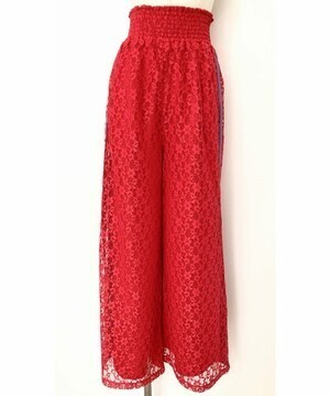 lilLilly lilLilly レースワイドラインパンツ