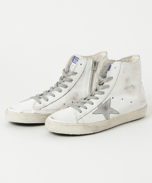 Golden Goose SNEAKERS FRANCY-WHITE SILVER LEATHER