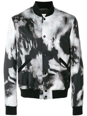 SAINT LAURENT PARIS プリントボンバージャケット