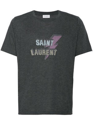 SAINT LAURENT PARIS ロゴプリントTシャツ