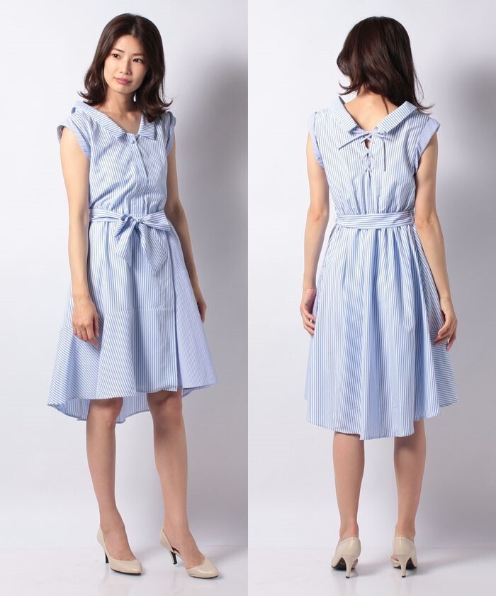 WILLSELECTION ロンドンストライプシャツワンピース