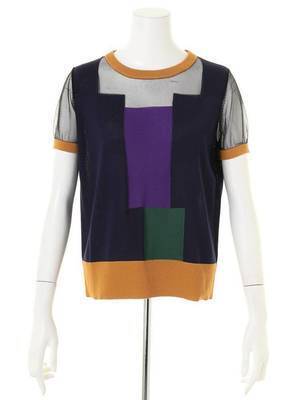 UN3D. ＣＯＬＯＲ　ＢＬＯＣＫ　ＫＴ　ＴＯＰ
