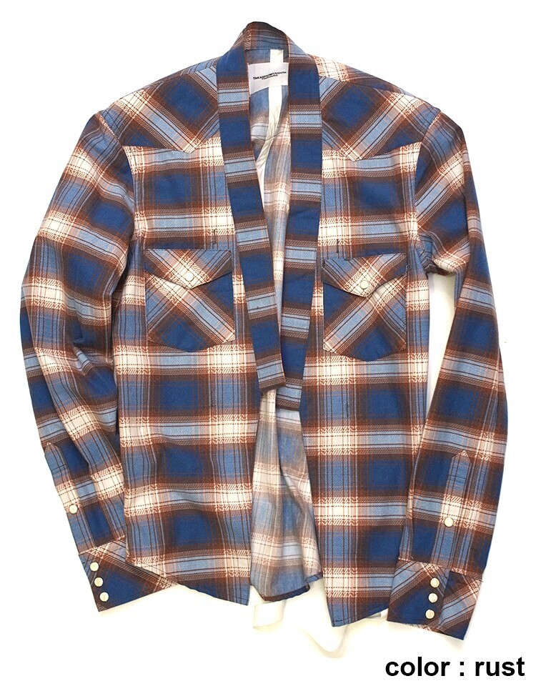 TAKAHIROMIYASHITATheSoloist. haori cowboy shirt. / ss.0004b