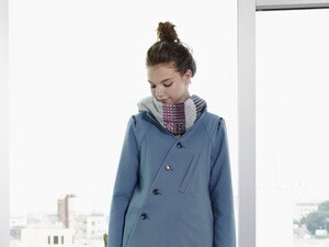 NAVY.WO “タイムマシン”柄ストール