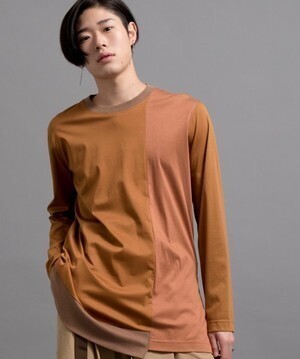 FIT MIHARA YASUHIRO スウィッチングロングＴシャツ/Paneld Long T-shirt