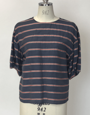 LAPINE BLEUE NALYAシアーボーダーブラウス