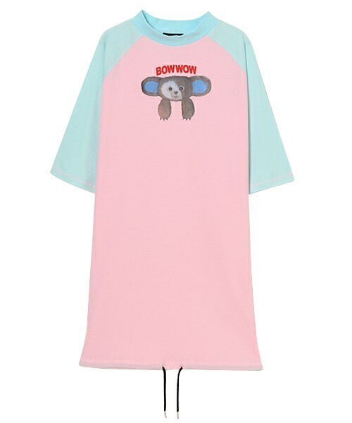 Candy Stripper BOWWOW RAGLAN HIGHNECK ワンピース