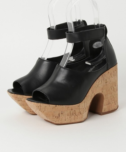 Jeffrey Campbell コルク柄ソールアンクルベルトシューズ
