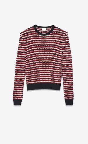 SAINT LAURENT PARIS ストライプのセーター