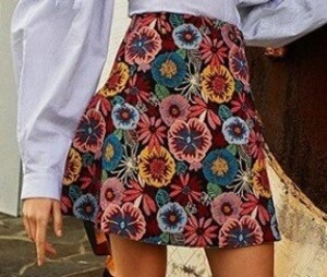 EMODA curve panel mini skirt