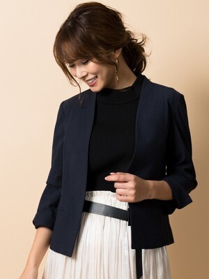 TONAL 麻混トリコットコンパクトデオドラントジャケット