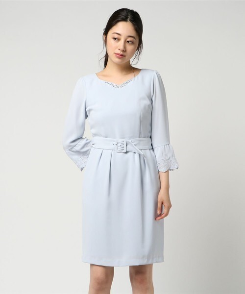 MISCH MASCH 袖刺繍ワンピース