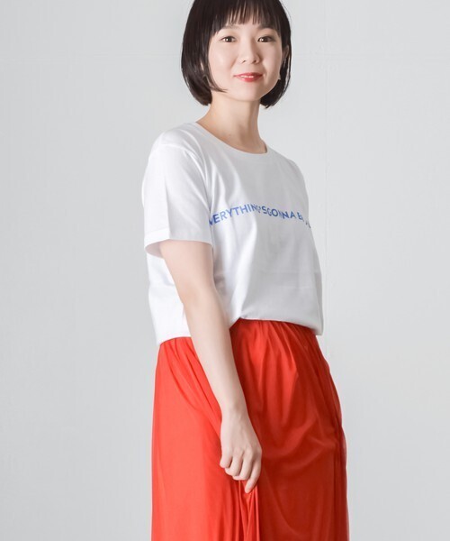 LUCA/LADY LUCK LUCA LC/LLL ロゴプリントTシャツ