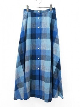 BED&BREAKFAST BLUE CHECK Skirt