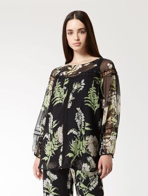 MARINA RINALDI SILK GEORGETTE TUNIC