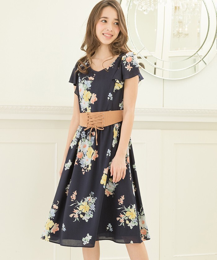Debut de Fiore フラワーブーケワンピース