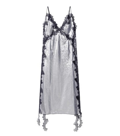IRENE Glitter Stripe Cami Dress