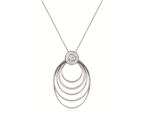 Forevermark ミルモア® ソリティア サークル パヴェ ペンダント