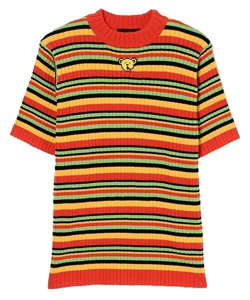 Candy Stripper WEIRD BEAR MULTI BORDER KNIT