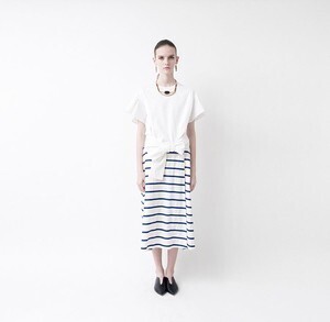STELLA CIFFON Groglan Border wrap skirt