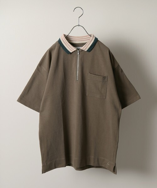 JOURNAL STANDARD relume ハーフジップ ビッグシルエット ポロシャツ