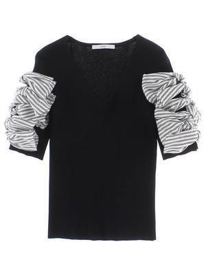 UN3D. RIBBON SLEEVE KNIT