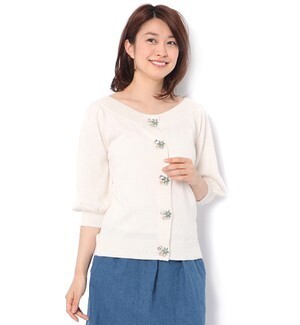 And Couture ビジューパーツカーディガン