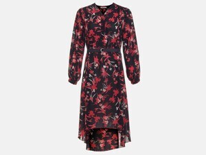 Aquascutum 【ホワイトレーベル】フラワープリントワンピース