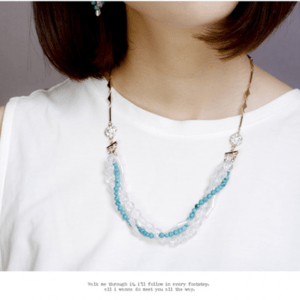 raffia 【JC2312】JewCas /オラショートネックレス