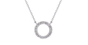 festaria bijou SOPHIA K10ホワイトゴールド ダイヤモンド ネックレス