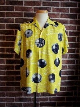 WACKO MARIA "MIRROR BALL"S/S HAWAIIAN SHIRTS/YLW