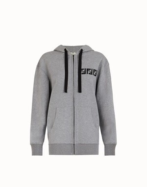 FENDI グレーコットン スウェットシャツ