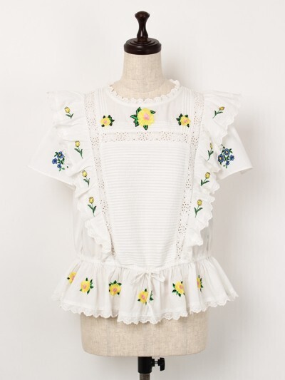 franche lippee テーブルクロスブラウス