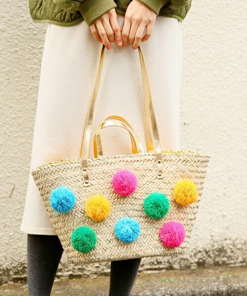 LOWRYS FARM ポンポンザツザイBAG