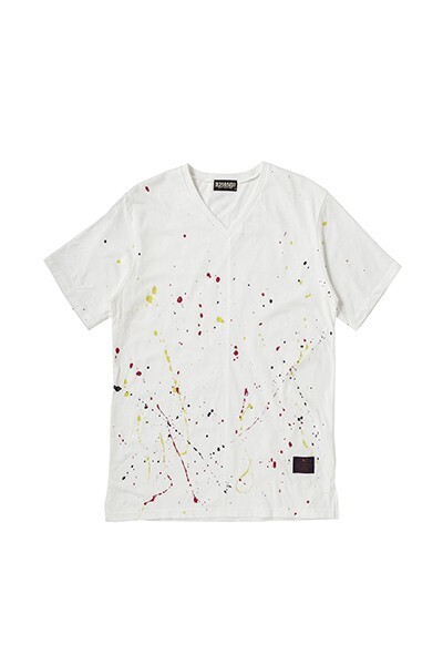 ZEPHYREN PAINT VNECK S/S
