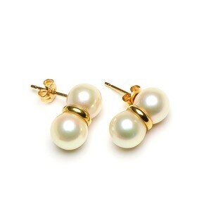 perlagione K18 アコヤパール ピアス
