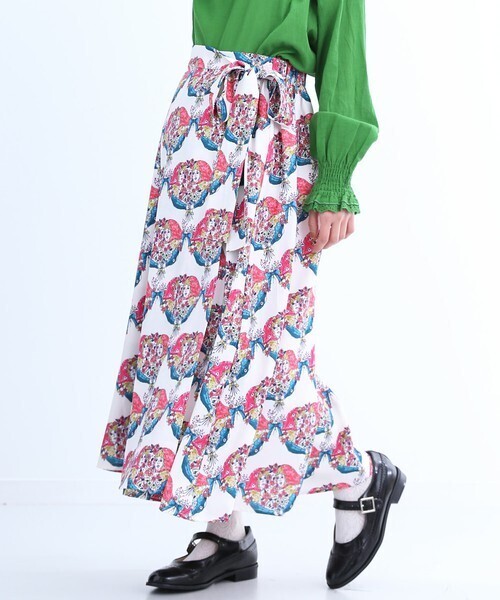 merlot お花売りのマドンナ柄スカート7503