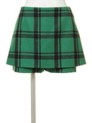 GREED International Compression　Wool　Check　Skirt　Shorts