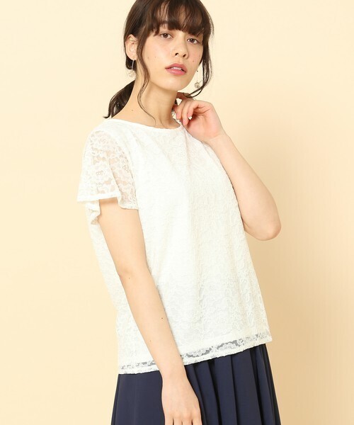 ROPE' PICNIC コットンレースTシャツ