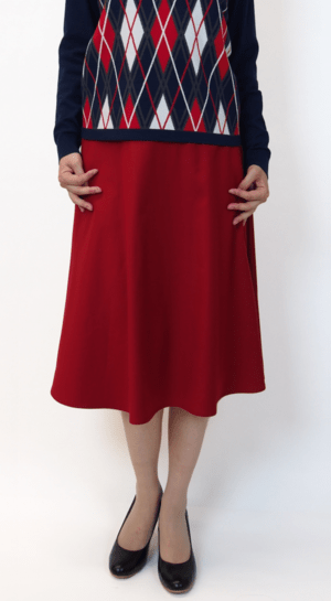 LAPINE BLEUE ギャバストレッチフレアースカート