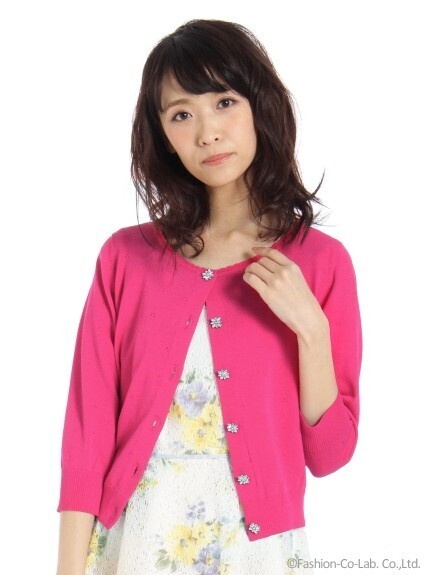 PATTERN fiona アイレットUV加工7分袖C/D