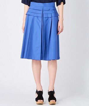 LANVIN en Bleu ティアードタックスカート
