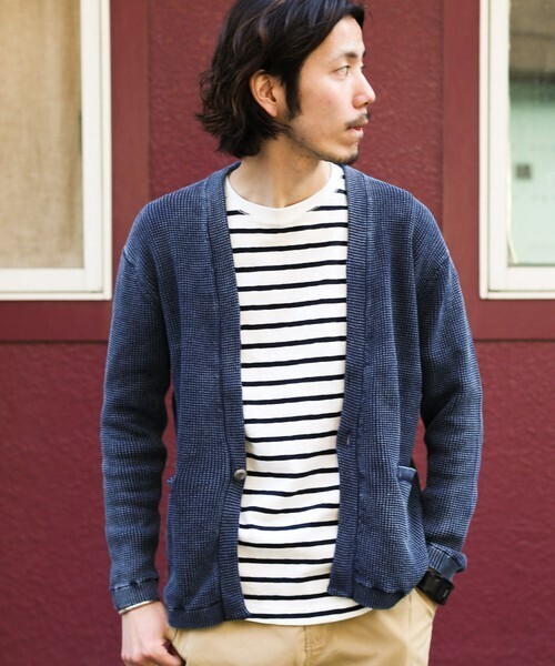URBAN RESEARCH Sonny Label ワッフル1Bカーディガン