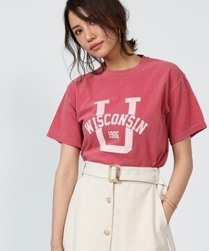 FREAK'S STORE ピグメント加工 プリントTシャツ