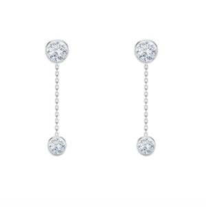 Forevermark フォーエバーマーク Two D® コレクション プレーン ピアス