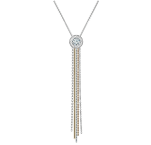 Forevermark ミルモア® ソリティア タッセル パヴェ ペンダント （ベゼル）