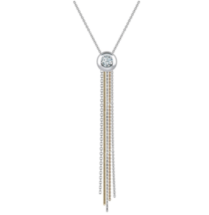 Forevermark ミルモア® ソリティア タッセル ペンダント （ベゼル）