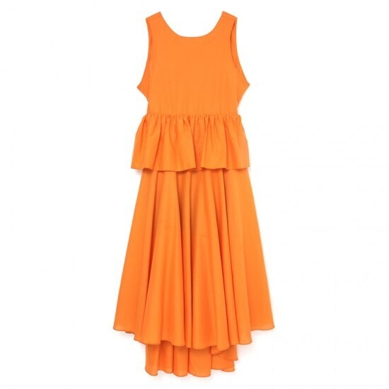 SAAAGE boutique バックオープンペプラムドレス